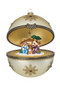 Reed and Barton 3938940000 Hinged Nativity Ball