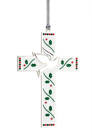 Reed and Barton 3240094300 Silverplated Merry  Bright Cross with Dove