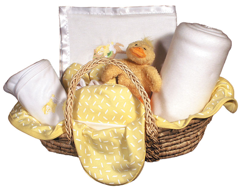 Raindrops 49505 Neutral Moses Basket Blanket Gift Set  Yellow