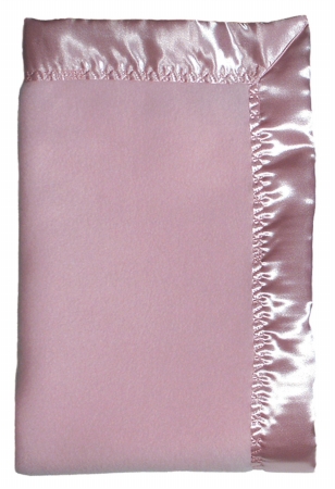 Raindrops 1400 Fleece Crib Blanket  Pink