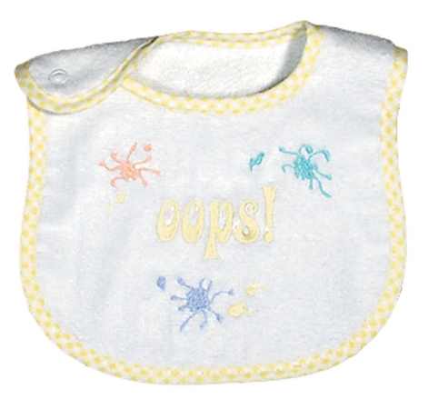 Raindrops 6010 Oops Bib  PinkBlueYellow