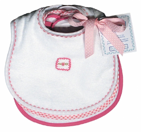 Raindrops 26350 Pastel Teething Bib Sets  Pink