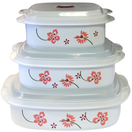 Reston Lloyd 20238 Corelle Coordinates 6 Piece Microwave CookwareStorage Set  Pr