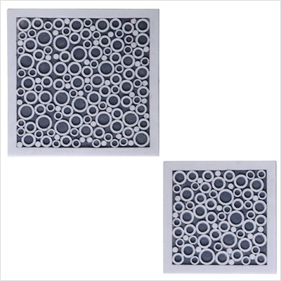Sgs-2216 Sandstone Square Well Decor -pack Of 2