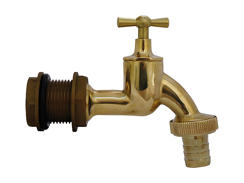 EAN 4023122105220 product image for GARANTIA 330044 .75 in. Brass Universal Rain Barrel Tap Faucet | upcitemdb.com