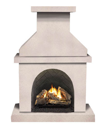 IBD Outoor Rooms GFVFMUTUP Unfinished Classique Vent Free Garden Fireplace with 