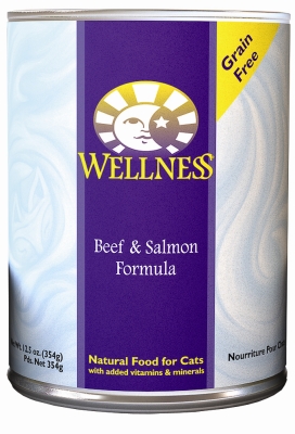 Wellpet Om09022 12-12.5 Oz Wellness Cat Beef And Salmon Food