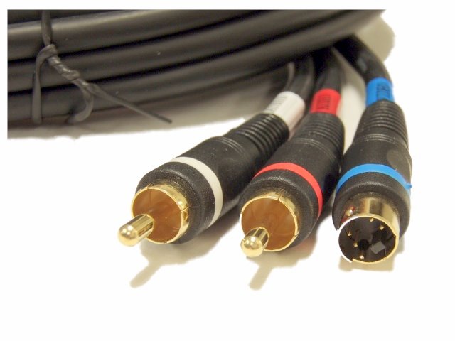 MRP PVM2A12 SVideo with Audio Cables Black