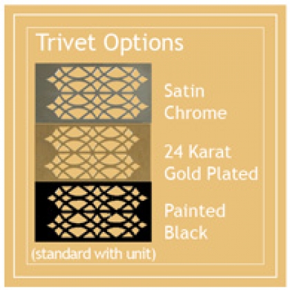 Napolean Fireplaces GS530G Trivet Ornamental  Gold Plated  24 Karat