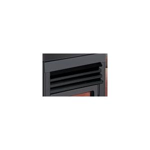 Napolean Fireplaces ELB40K End Contour Louvres Painted Black