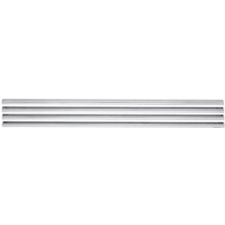 Napolean Fireplaces L36SS Contour Louvre Kit#44; Upper and Lower Brushed Stainl