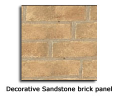 Napolean Fireplaces GDS813KT Decorative Brick Panels  Sandstone