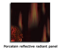 Napolean Fireplaces PRP36 Radiant and Reflective Porcelain Gas Fireplace Panels