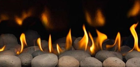 Napolean Fireplaces MKRY River Rock Media Kit  River Rocks  Grey