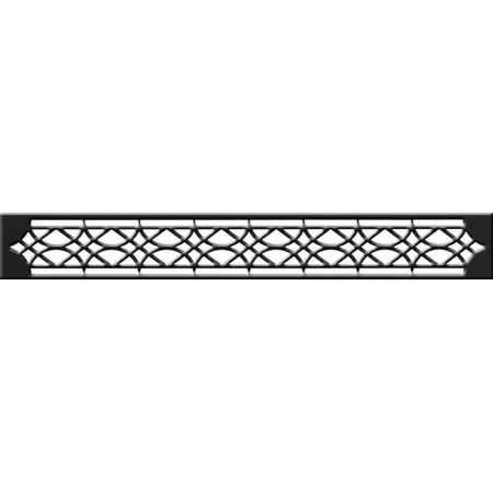 Napolean Fireplaces HOIK UpperLower Flush Ornamental Inset  Painted Black