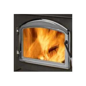 Napolean Fireplaces H222SS Cast Iron Door with Standard Arch  Satin Chrome Plate