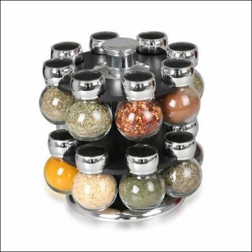 Longden Enterprises GSR2020 16 jars spice rack set case of 2