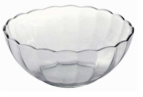 Lancaster Colony SM400031503 Bella Scalloped Bowl#44; 1 qt#44; clear#44; pk 6 ea