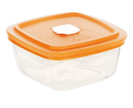 Lancaster Colony SM400072307 Facilita Square Bowl with Color Pl Vented Lid#44; 17 oz#44; pk 12 st