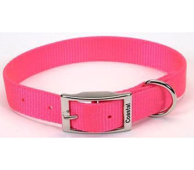 Coastal Pet Products Co03430 .63 In. Nylon Web Collar - Neon Pink