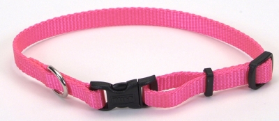 Coastal Pet Products Co04695 .38 In. Adjustable Nylon Collar - Neon Pink