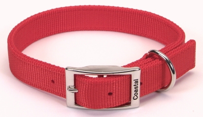 Coastal Pet Products Co06371 18 In. Double Web Collar - Red