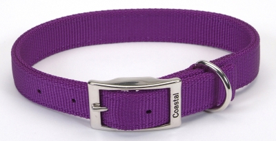 Coastal Pet Products Co06385 18 In. Double Web Collar - Purple