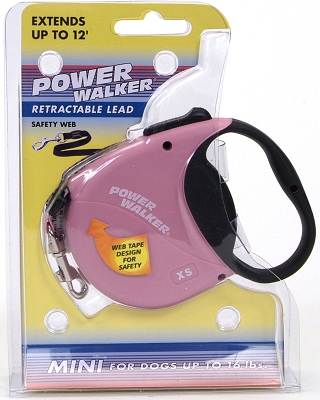 Coastal Pet Products Co08786 8702 X-small Power Walker Retractable Lead - Pink