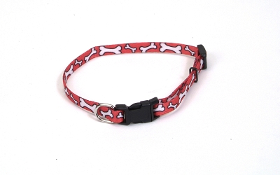 Coastal Pet Products Co41014 6221 05 .31 In. Lil Pal Collar - Red White Bone 8 In.