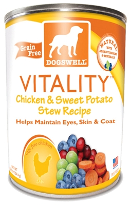 Dg00821 Vitality Chicken-pot Dog 12-cans - 12.5 Oz Canned Dog Food