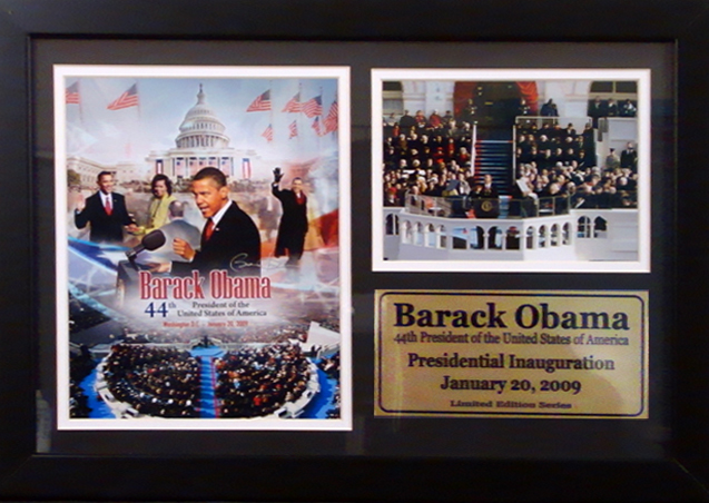 Encore Select 181-obamainaug Barack Obama 12x18 Inauguration Photo Stat Frame
