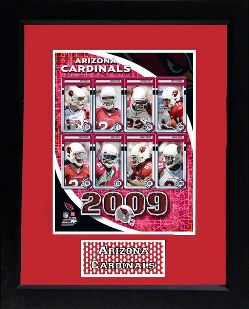 Encore Select 140FBAZ2009 2009 Arizona Cardinals 11x14 Deluxe Frame