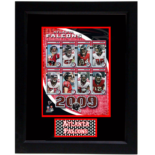 Encore Select 140FBATL2009 2009 Atlanta Falcons 11x14 Deluxe Frame