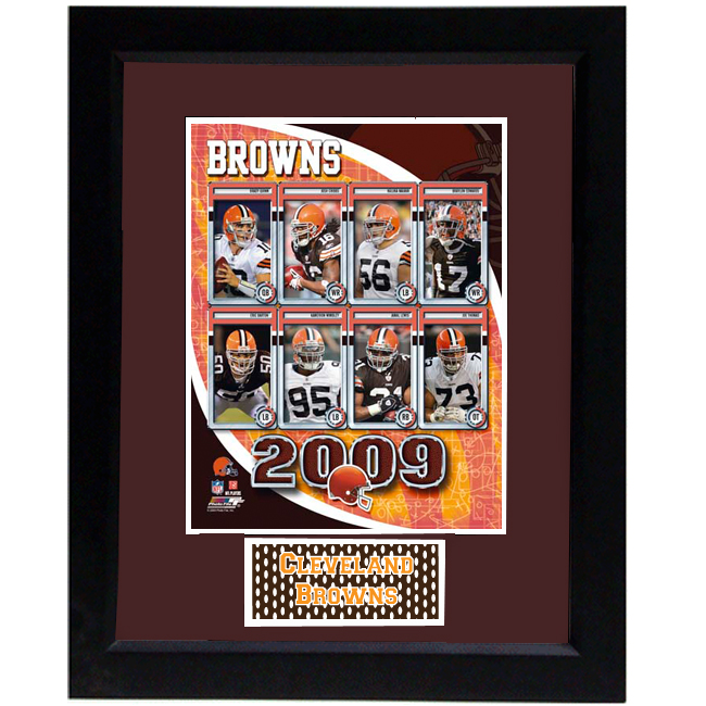 Encore Select 140FBCLE2009 2009 Cleveland Browns 11x14 Deluxe Frame