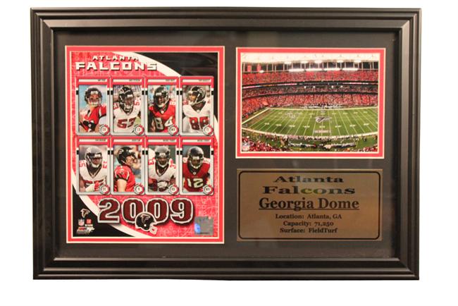 Encore Select 181FBATL2009 2009 Atlanta Falcons 12x18 Photo Stat Frame