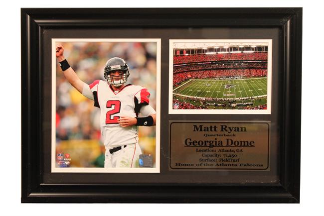Encore Select 181FBATL2 Matt Ryan Atlanta Falcons 12 in. x 18 in. Photo Stat Frame