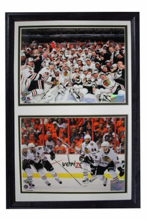 Encore Select 180HKYCHISTANLEY10 2010 Chicago Blackhawks Stanley Cup 12x18 Double Frame