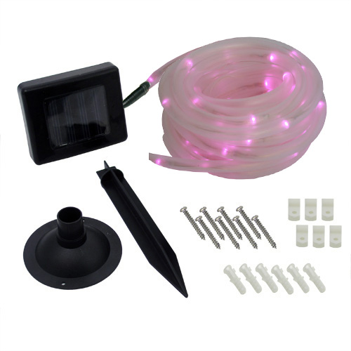 Flipo Group SOL50LEDTPK Solar Rope Light  Pink
