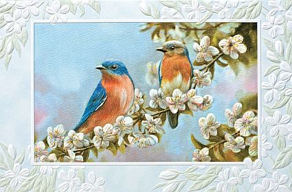 Pumpernickel Press PUMP50180 Bluebird Couple