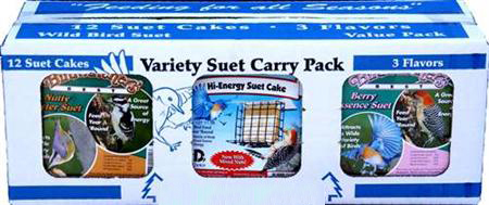 Ptfvp6200 Variety Suet Pack Nutty Butter, Hi-energy, Berry Essence