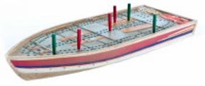 Out99886 Tin Boat Cribbage Board