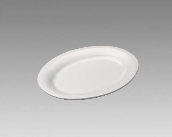 Gessner Products Iw-0335-wh Oval Platter, 9.5 In. X 7.25 In.- Case Of 12