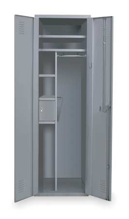 Hallowell HERL4421GHG Hallowell TaskForceXP Emergency Response Locker Gray#44; Single Tier#44; Double Door#44; 1Wide#44; AllWelded