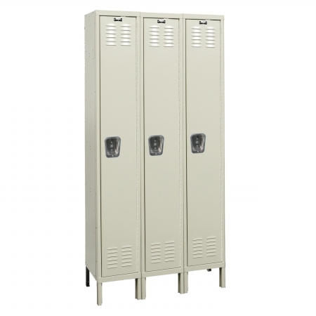 Hallowell U32581APT Hallowell Premium Locker Parchment Single Tier#44; 3Wide#44; Assembled