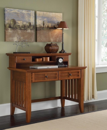 Arts  Crafts Student Desk  Hutch  Cottage Oak