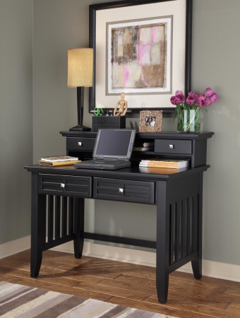 Arts  Crafts Student Desk  Hutch  Black