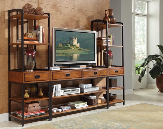 Modern Crafts 3PC Gaming Entertainment Center  Oak