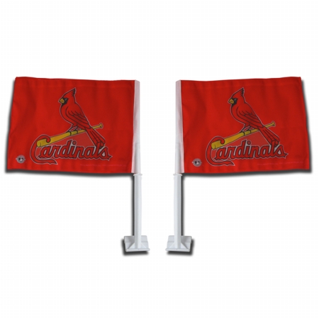 Rico Tag Industries 151193 St. Louis MLB Cardinals MLB Car Flags 2-Pack
