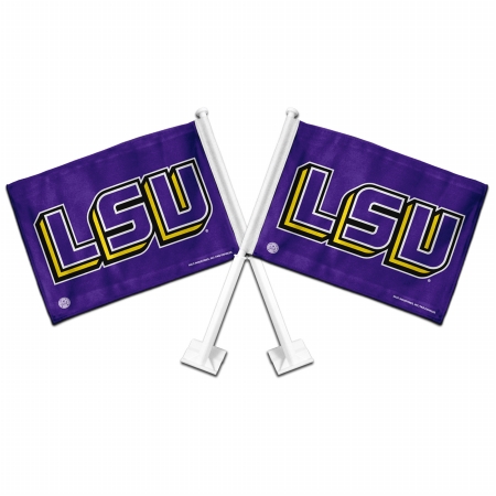 Rico Tag Industries 151194 LSU Tigers NCAA Car Flags 2-Pack