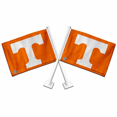 Rico Tag Industries 151202 Tennessee Volunteers NCAA Car Flags 2-Pack